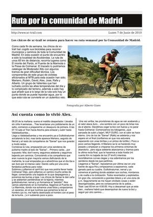 Ruta Alcobendas-Colmenar Viejo