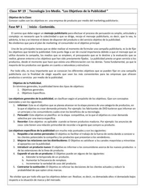 los objetivos de la publicidad