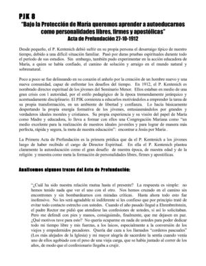 PJK 08 Bajo la Protección de María