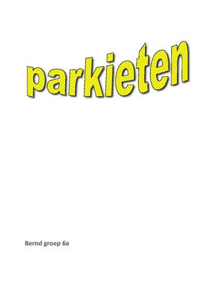 Werkstuk Bernd - Parkieten