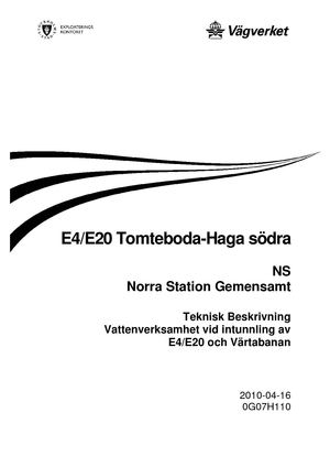 Teknisk beskrivning_Norra Station