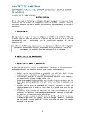 Introduccion de Marketing