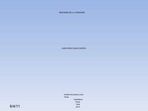 RESUMEN DE LA VORAGINE