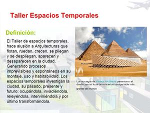 espacios temporales