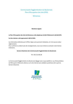 Règlement POS de Wimereux