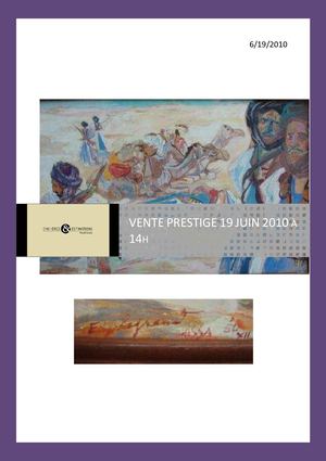 Catalogue vente 19 juin à 14 h  " Belle Vente"