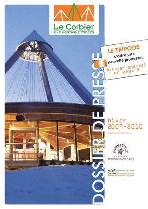 dossier presse inauguration "le TRIPODE" au Corbier