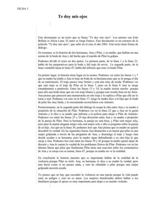 FICHA 3 Te doy mis ojos