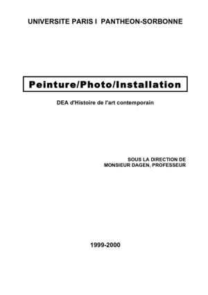 Photographies & peinture, de Courbet à Picasso