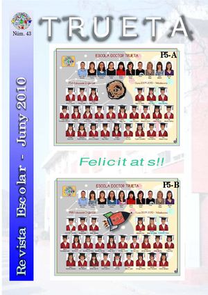 JUNY 2010 - REVISTA DE L'ESCOLA DOCTOR TRUETA DE VILADECANS