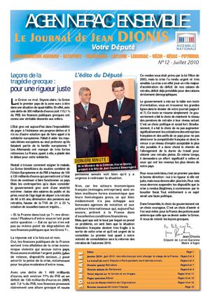 Jean Dionis - Le journal du député n°12