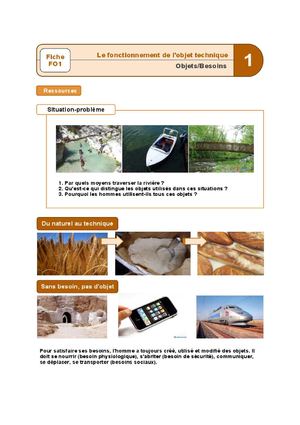 FO1 Objets/Besoins