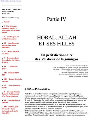 IV    Hobal, Allah et ses filles 
