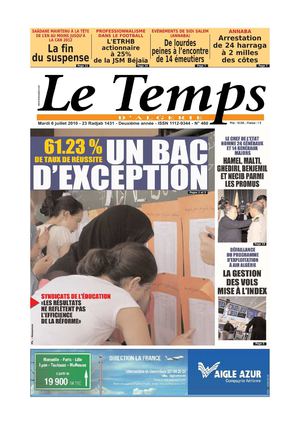 Le Temps d'Algérie www.letempsdz.com édition du 6 juillet 2010 