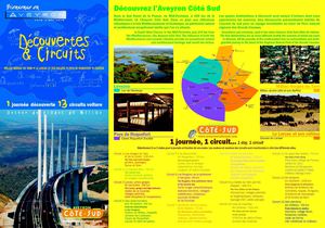 Les circuits auto pour découvrir le Sud Aveyron (brochure Aveyron Côté Sud)