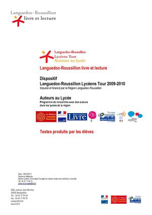 Auteurs au lycée 2009-2010 / Textes écrits par les élèves