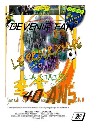 Programme des 40 ans