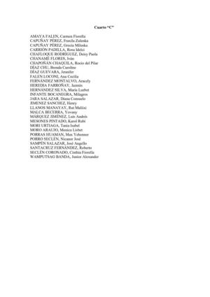 LISTAS DE SECUNDARIA