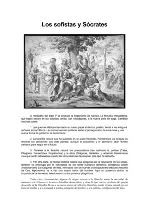 Los sofistas y Sócrates