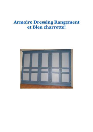Armoire Dressing Rangement peint