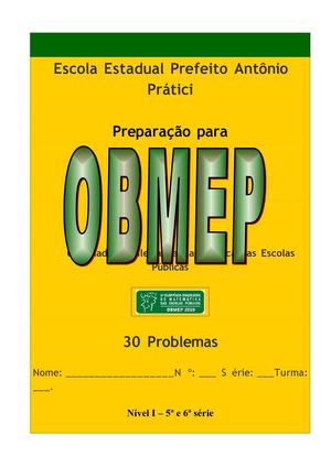 Preparação para OBMEP - N1 - 2010