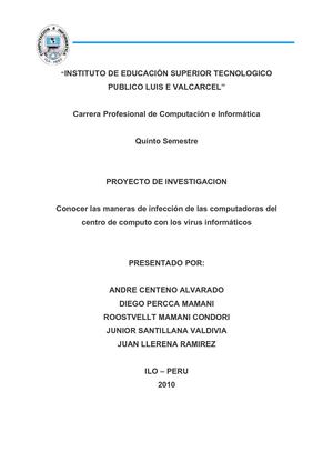 PROBLEMAS CON LOS VIRUS INFORMATICOS