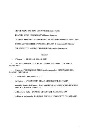 GIU' LE MANI DAI BENI COMUNI