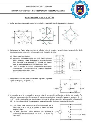 EJERCICIOS CIRCUITOS ELECTRICOS