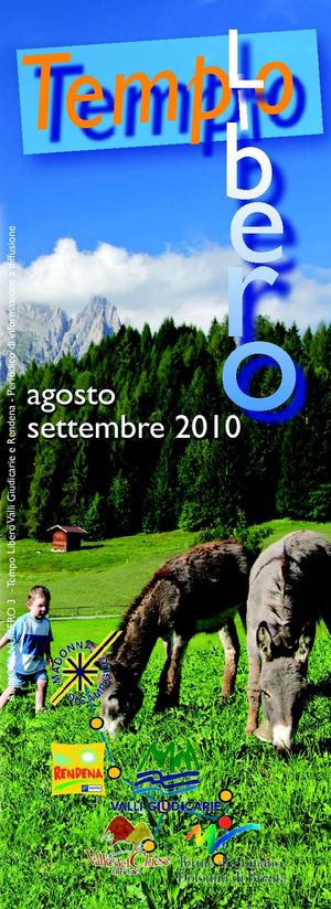 TEMPO LIBERO Giudicarie e Rendena Agosto-Settembre 2010