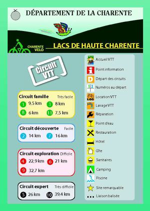 Circuit VTT - Les lacs de Haute Charente
