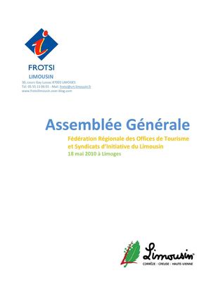 Assemblée Générale exercice 2009 - FROTSI LIMOUSIN