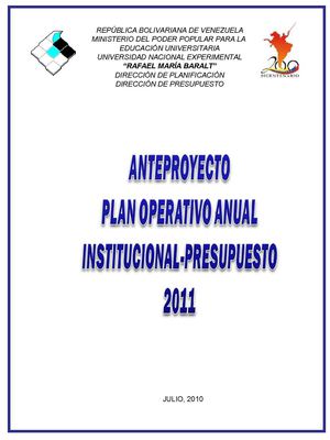 Portada POA 2011