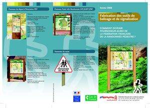 Balisage officiel Randonnée Pédestre