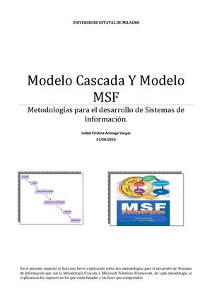 MODELO CASCADA Y MODELO MSF