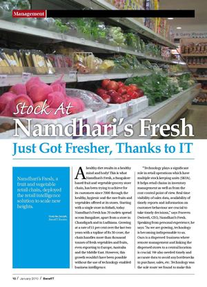 Retail management software - Leading fruits, vegetable and grocery retail chain ( Namdhari-Case-Study )