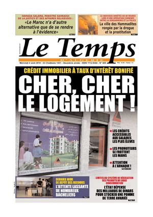 Le  quotidien le Temps d'Algérie édition du 04 Aout 2010