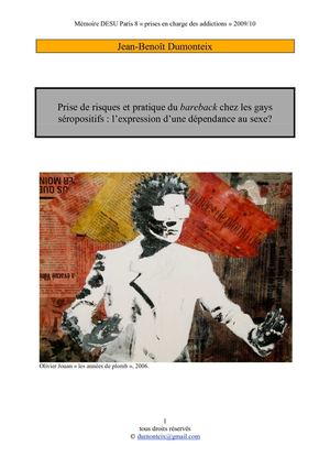 séropositivité et dépendance au sexe dans la population gay