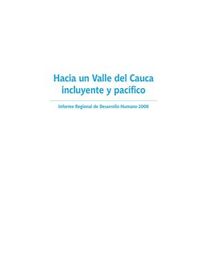 Hacia un Valle del Cauca Incluyente y Pacífico - PNUD