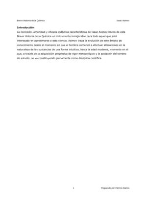 Breve historia de la quimica