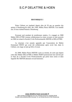 scp DELATTRE & HOEN avocats Strasbourg