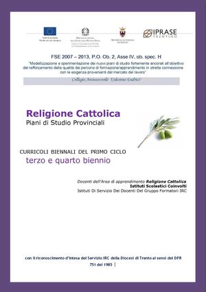  Religione Cattolica 2 - Piani di Studio 3° e 4° Biennio
