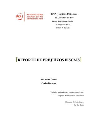 Prejuizos Fiscais