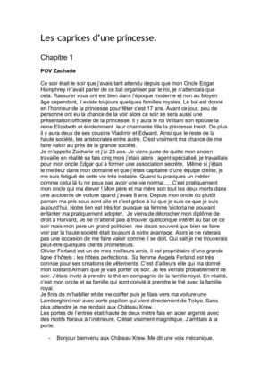 Une princesse capricieuse