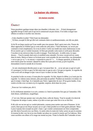 Le baiser du démon. Un baiser mortel 9