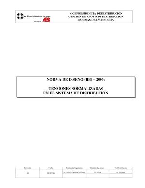 NORMA (IIB) Tensiones Normalizadas