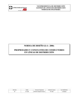 NORMA (I) 4 Propiedades y Constantes de Conductores