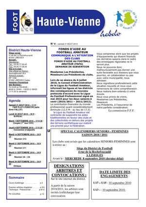 N°4 du 21 AOUT 2010