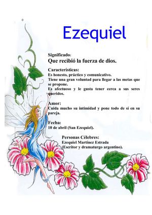 Significado del nombre Ezequiel