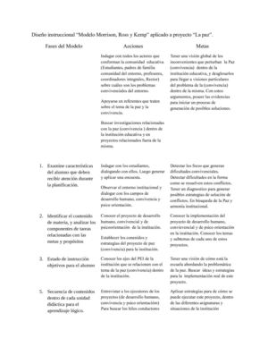 Actividad de diseño instruccional. Proyecto de Paz.