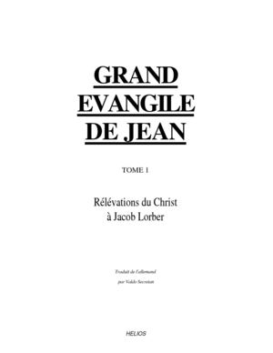 Calameo Grand Evangile De Jean Tome 1 Jacob Lorber